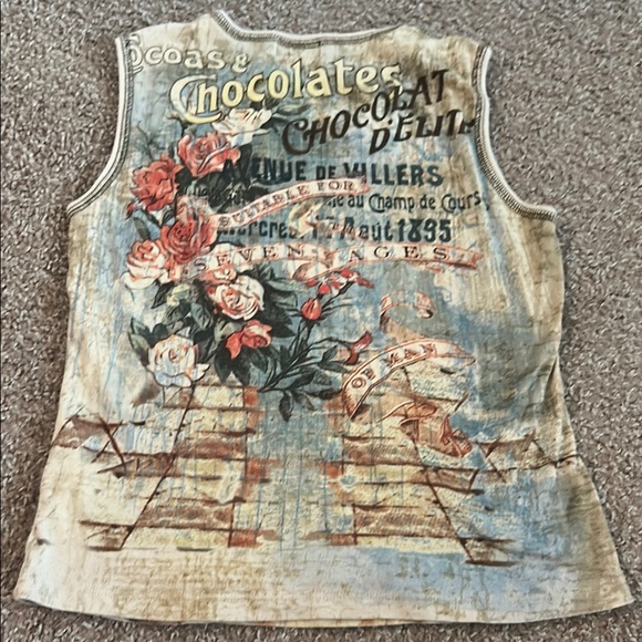 Y2K vintage Graphic Sleeveless Top - Picture 9 of 9